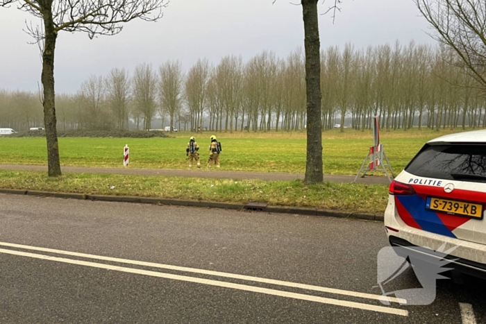 Gasleiding geraakt tijdens werkzaamheden