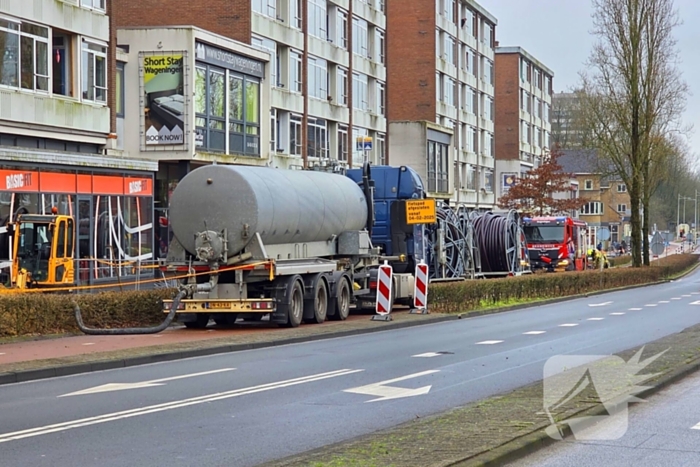 Brandweer schaalt groter op bij gaslekkage