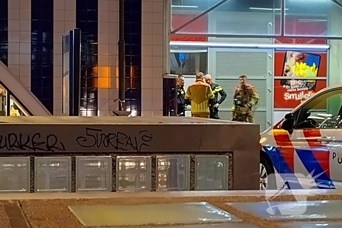 Brand in kantoorgebouw boven station