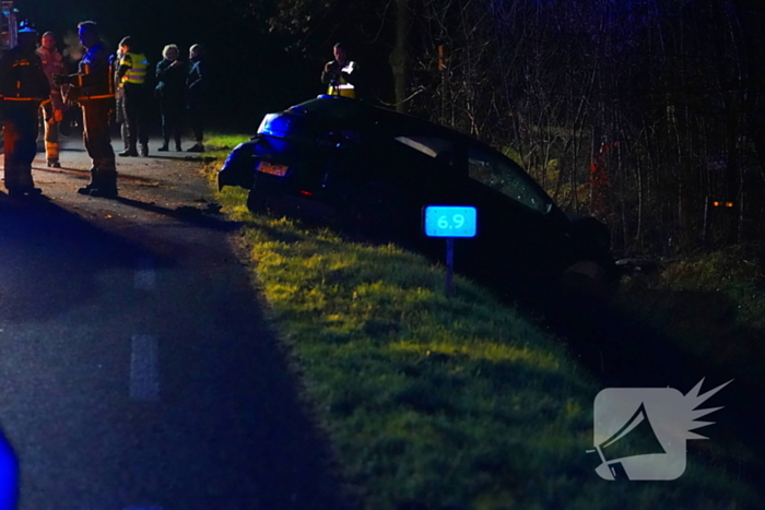 Trekker en auto in botsing