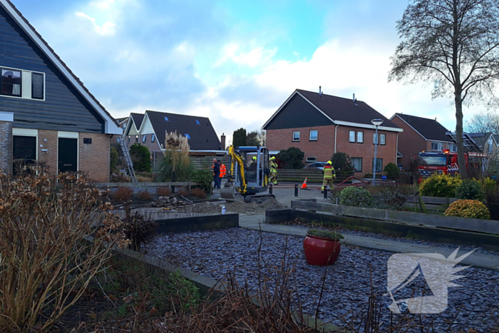 Grote brandweerinzet vanwege gaslekkage door werkzaamheden