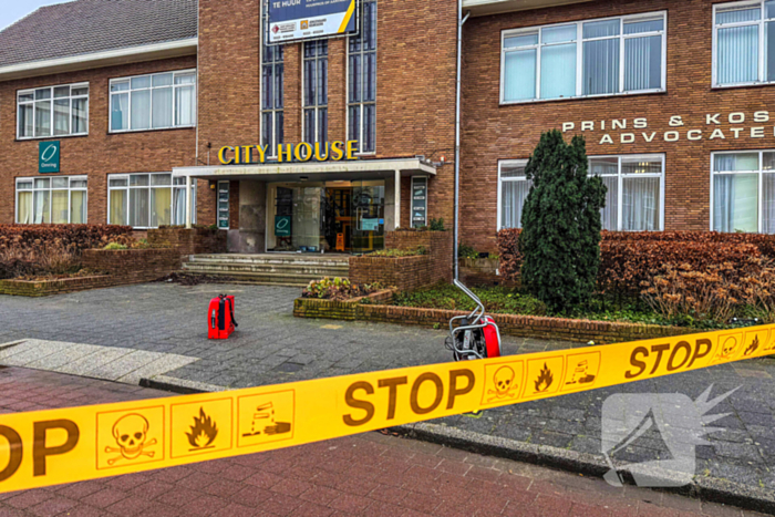 Gaslek in CityHouse, brandweer zet gebied af