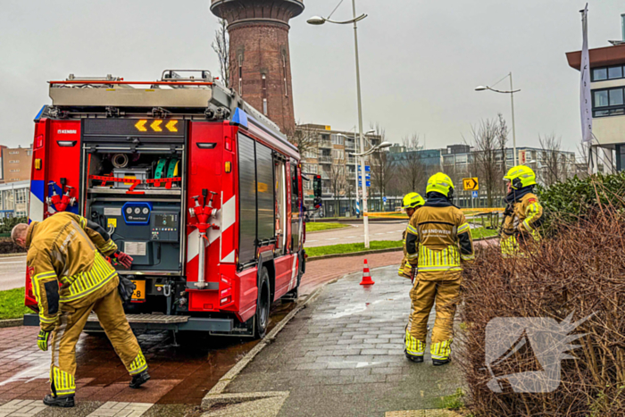 Gaslek in CityHouse, brandweer zet gebied af