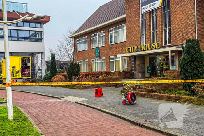 Gaslek in CityHouse, brandweer zet gebied af