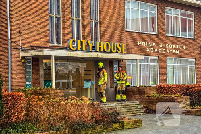 Gaslek in CityHouse, brandweer zet gebied af