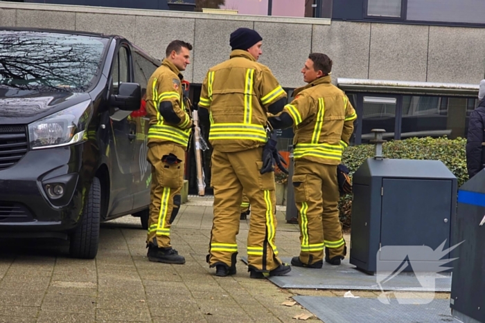 Rook in pand door slijpwerkzaamheden