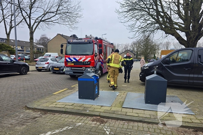 Rook in pand door slijpwerkzaamheden
