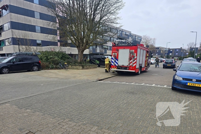 Rook in pand door slijpwerkzaamheden