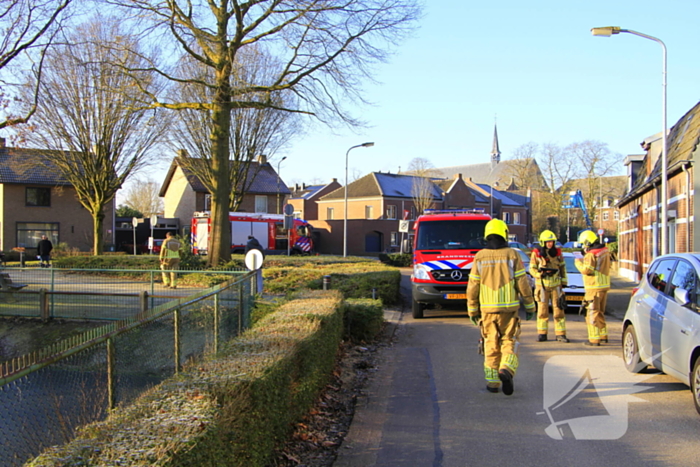 Gasleiding geraakt bij werkzaamheden in woning