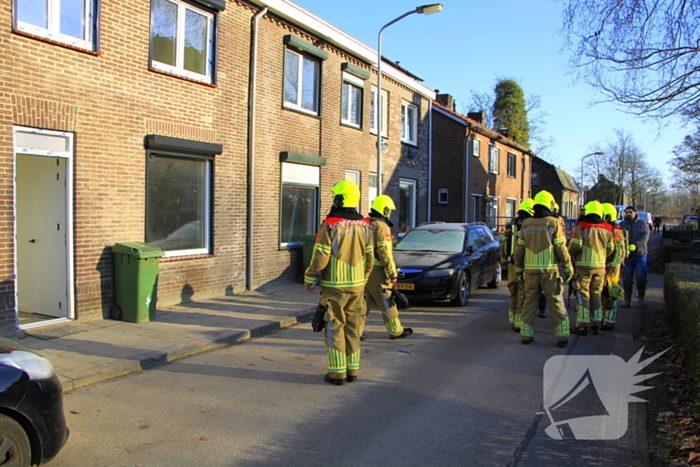 Gasleiding geraakt bij werkzaamheden in woning
