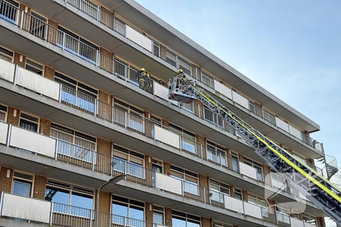 Brand in keuken van flatwoning op vijfde etage