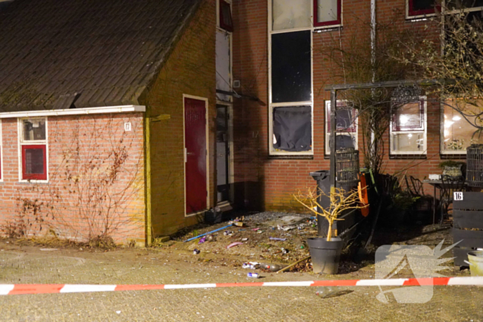 Veel schade aan woning door explosie