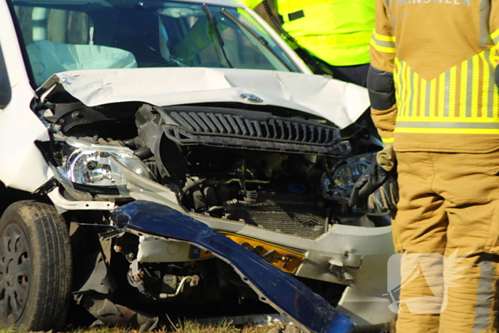 Gewonden bij kop-staartbotsing