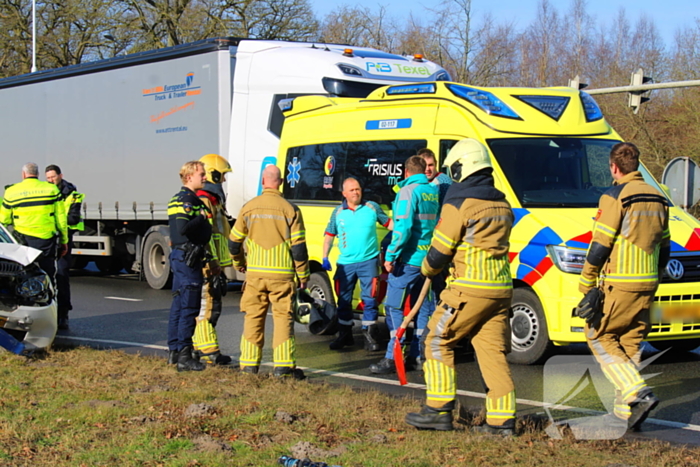 Gewonden bij kop-staartbotsing