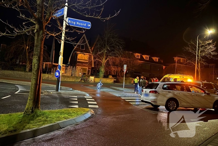 Aanrijding tussen taxi en fietser