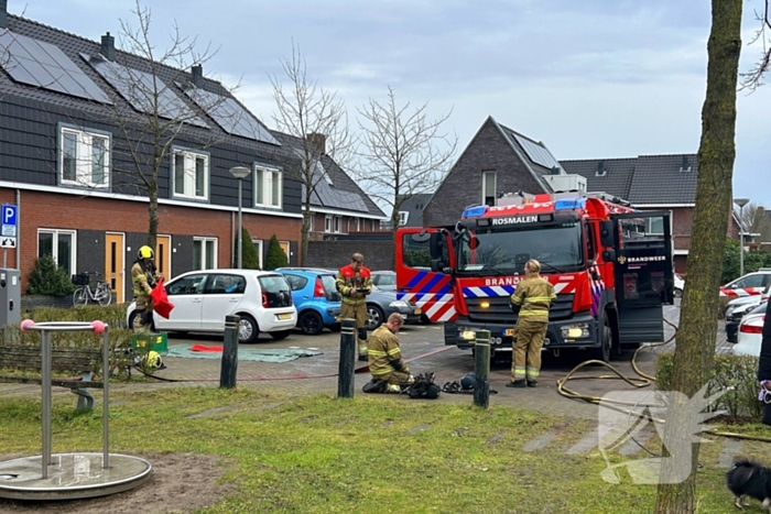 Brand op bovenverdieping geblust door brandweer