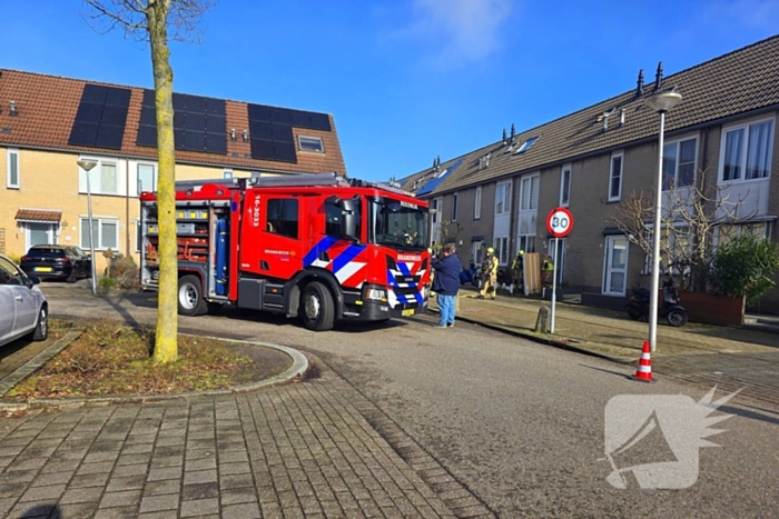 Brand door vergeten pizza in de oven