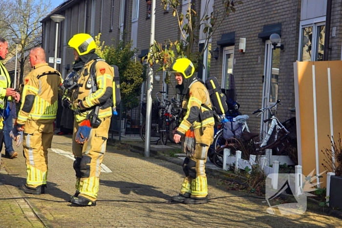 Brand door vergeten pizza in de oven