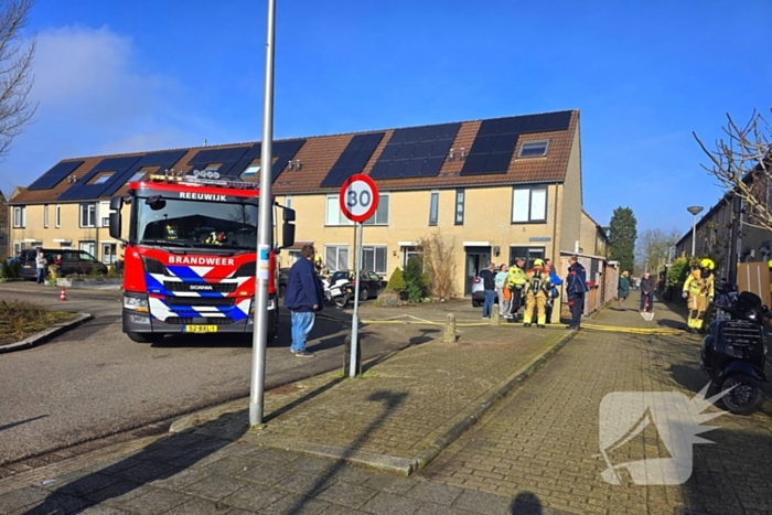 Brand door vergeten pizza in de oven