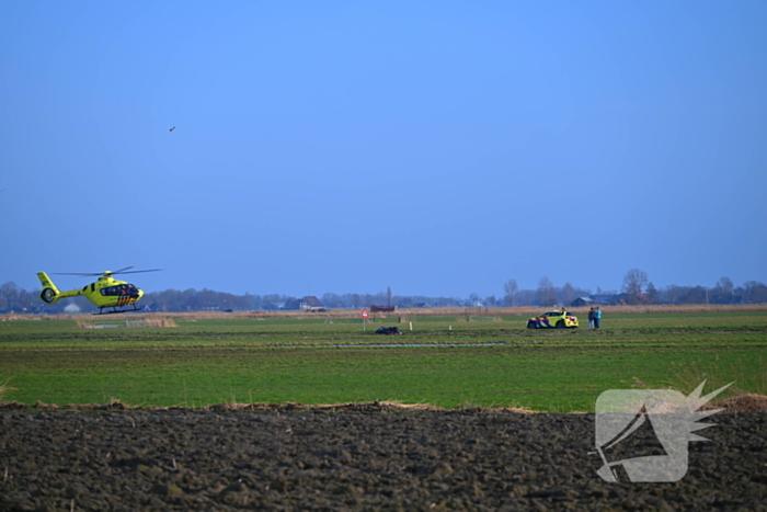 Ongeval met motorrijder, traumateam ingezet