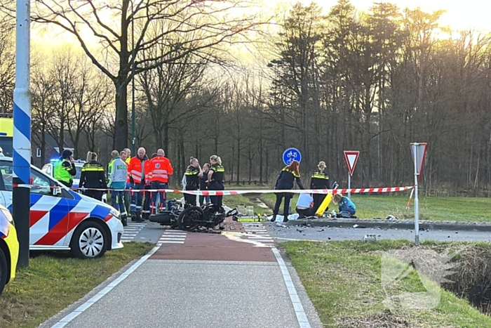 Motorrijder omgekomen bij fatale aanrijding