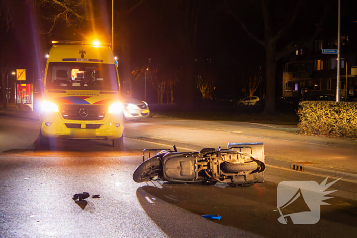 Scooterrijder gewond bij eenzijdig ongeval