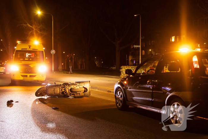 Scooterrijder gewond bij eenzijdig ongeval