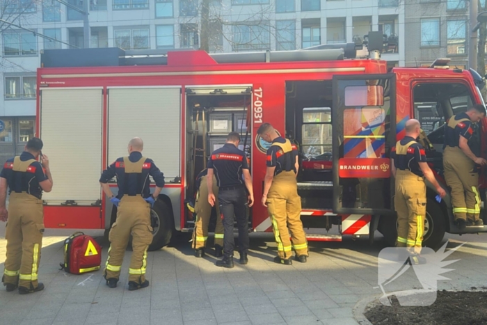 Brandweer bevrijdt Kind uit speeltoestel