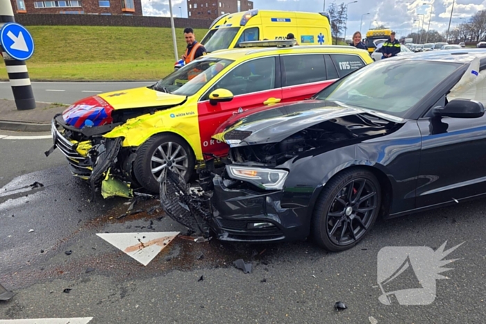 Ongeval tussen orgaan vervoerder en personenwagen