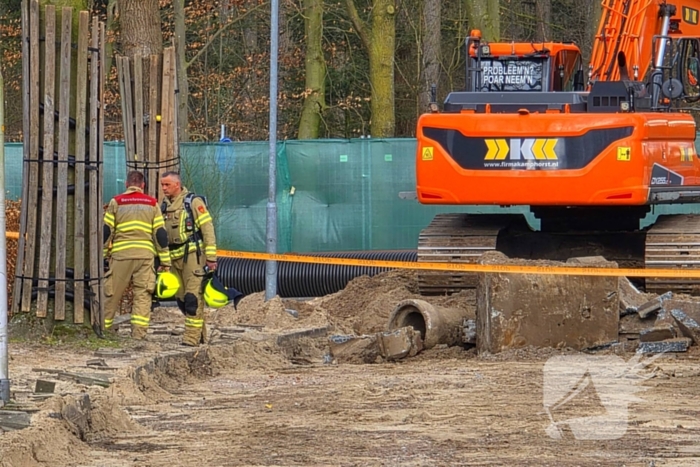 Leiding beschadigd tijdens werkzaamheden