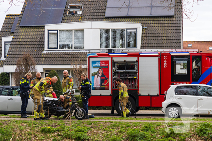 Scooter gaat in vlammen op