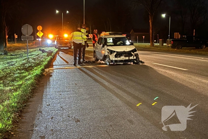 Bestuurder test positief op alcohol en drugs na eenzijdig ongeval