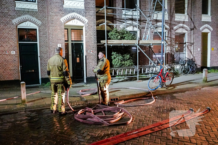 Schoorsteenbrand door palletkachel