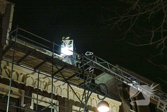 Schoorsteenbrand door palletkachel