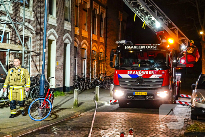 Schoorsteenbrand door palletkachel