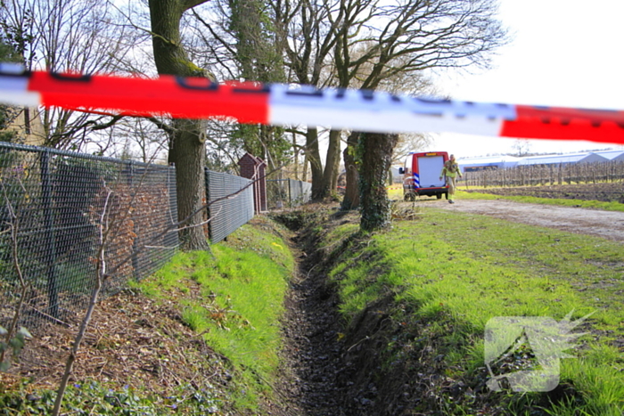 Gasleiding geraakt tijdens snoei werkzaamheden in sloot