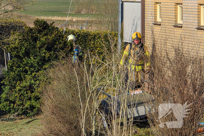 Brandweer ingezet voor brand in bijgebouw