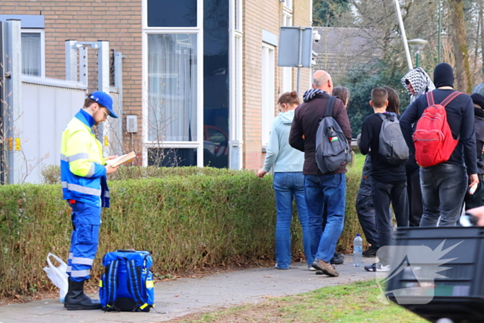 Demonstratie bij politiebureau