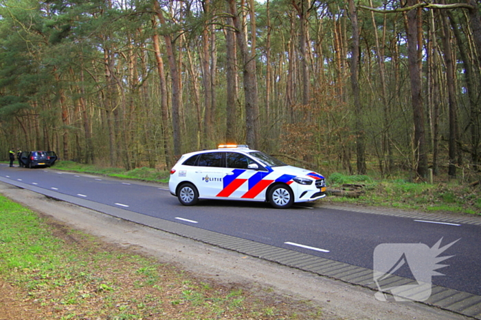 Automobilist raakt van de weg en belandt tegen boom