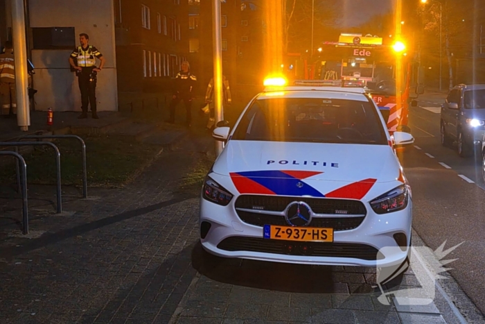 Brand in brievenbus van kantoorgebouw