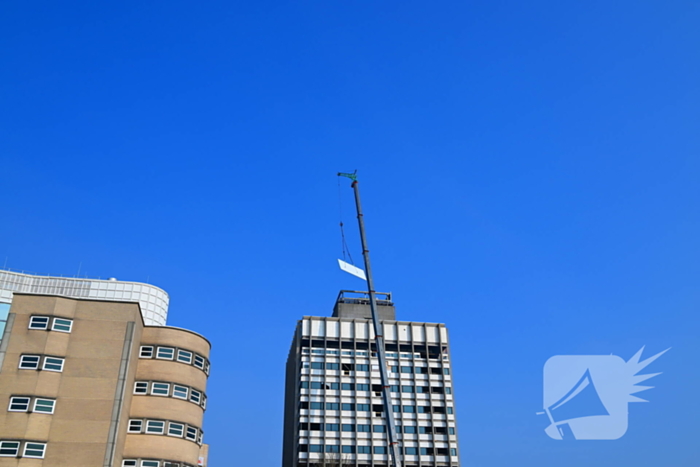 Ontmanteling oud ING kantoor de Paddenstoel in volle gang