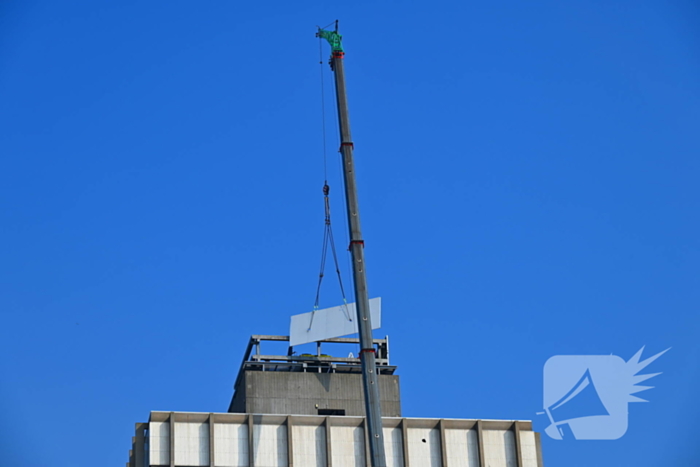 Ontmanteling oud ING kantoor de Paddenstoel in volle gang