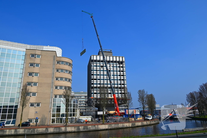 Ontmanteling oud ING kantoor de Paddenstoel in volle gang