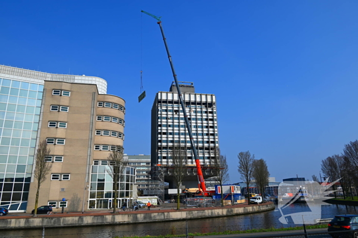 Ontmanteling oud ING kantoor de Paddenstoel in volle gang