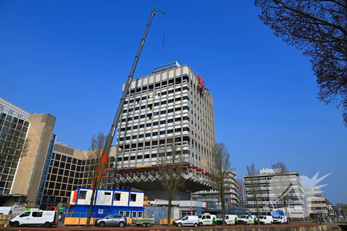 Ontmanteling oud ING kantoor de Paddenstoel in volle gang