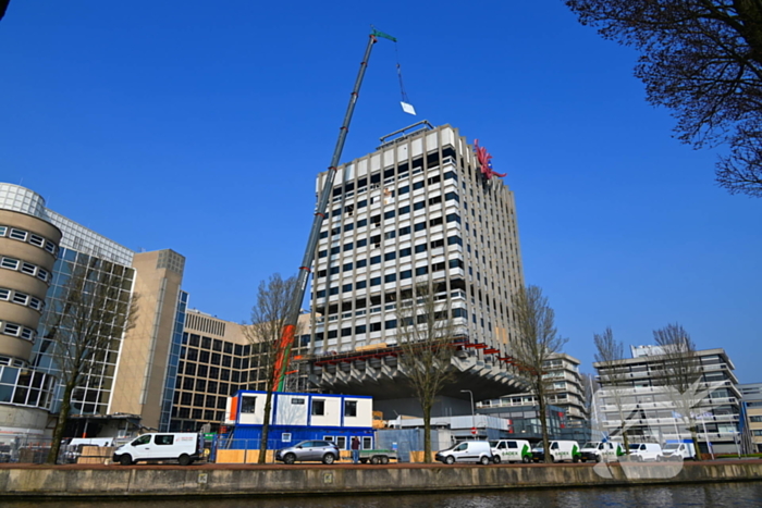 Ontmanteling oud ING kantoor de Paddenstoel in volle gang