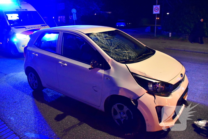 Ongeval tussen scooter en auto