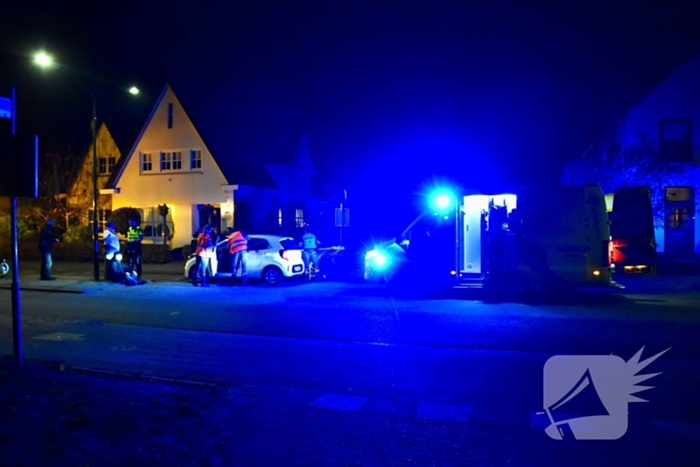 Ongeval tussen scooter en auto