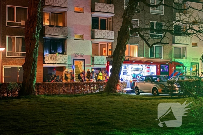 Grote brand na explosie flat