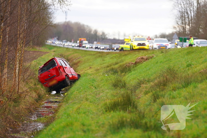 Traumahelikopter ingezet voor ernstig ongeluk op A28